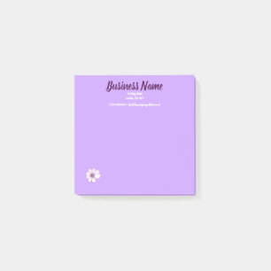 Business Marketing items personalised purple Post-it Notes