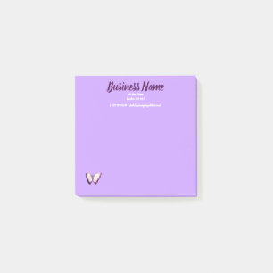 Business Marketing items personalised purple Post-it Notes