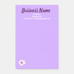 Business Marketing items personalised purple Post-it Notes