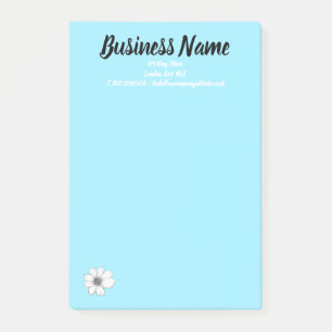 Business Marketing items personalised teal Post-it Notes