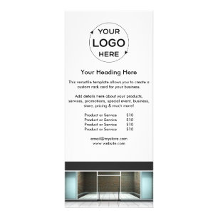 Business Marketing Minimalistic Rack Card