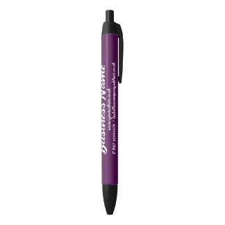 Business Marketing Personalized dark purple Black Ink Pen