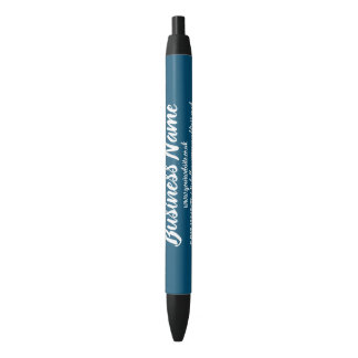 Business Marketing Personalized dark teal Black Ink Pen