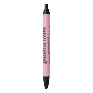 Business Marketing Personalized Pink Black Ink Pen
