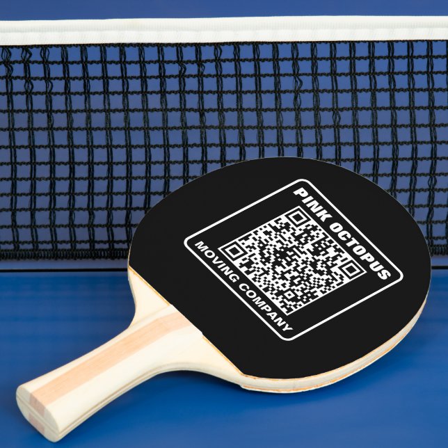 Business Marketing QR Code Ping Pong Paddle (Insitu)
