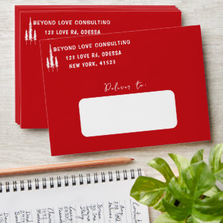 BUSINESS MERRY XMAS QR CODE RED Envelope