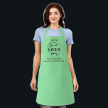 Business Minimal Custom Logo  Mint Apron<br><div class="desc">Stylish minimalist and professional design with a modern solid colour style in mint. The versatile template can easily be updated with name, company logo and slogan or info. If you need any assistance please feel free to contact me using the message button on the product page. I am happy to...</div>