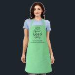 Business Minimal Custom Logo  Mint Apron<br><div class="desc">Stylish minimalist and professional design with a modern solid colour style in mint. The versatile template can easily be updated with name, company logo and slogan or info. If you need any assistance please feel free to contact me using the message button on the product page. I am happy to...</div>