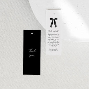 Business Minimalist Thank You Clothing Hang Tag