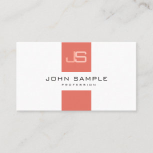 Business Modern Monogrammed Elegant Template Card