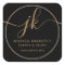 Business Monogram Script Logo Black Gold