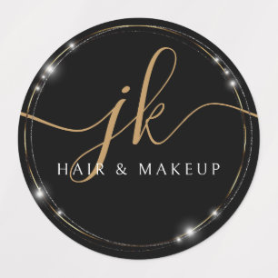 Business Monogram Script Logo Glam Waterproof