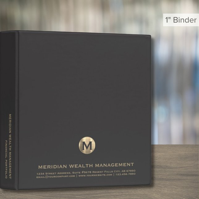 Business Monogram Wealth Management Binder (Creator Uploaded)