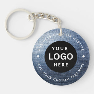 Business name and Logo Keychain
