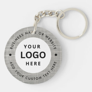 Business name and Logo Keychain