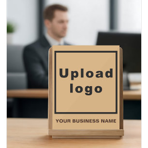 Business Name and Logo Light Brown Acrylic Sign