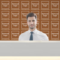 Business Name and Logo on Brown