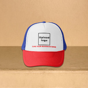 Business Name and Logo on Multicolored Trucker Hat