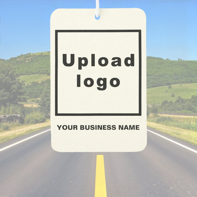 Business Name and Logo on White Air Freshener (Business name and logo on white air freshener)