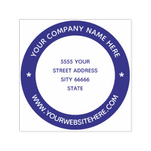 Business Name Company Address Personalized Self-inking Stamp