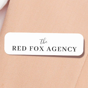 Business Name Company Branded Tag