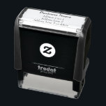 Business Name in Bold Traditional Return Address Self-inking Stamp<br><div class="desc">The top line is in a bold font for the business name. Three additional lines are available for your return address or a custom message.</div>