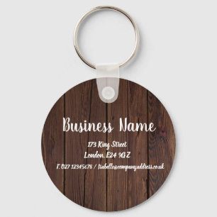 Business Name Marketing Personalised Keychain