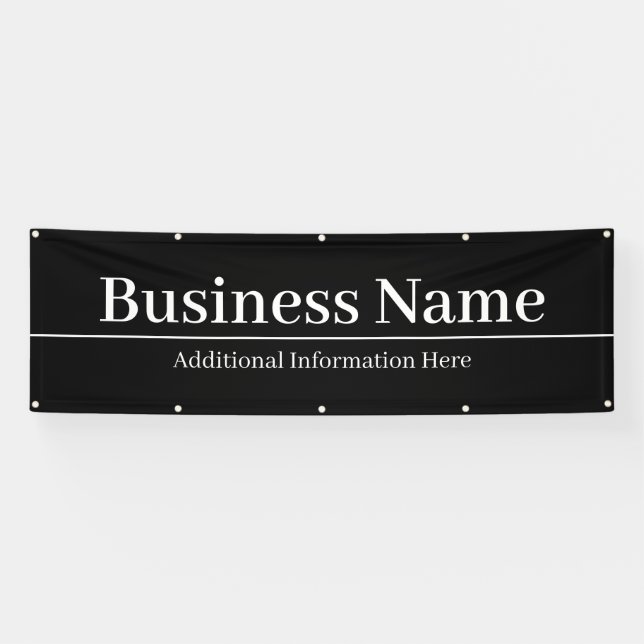 Business Name or Other Editable Text Banner (Horizontal)
