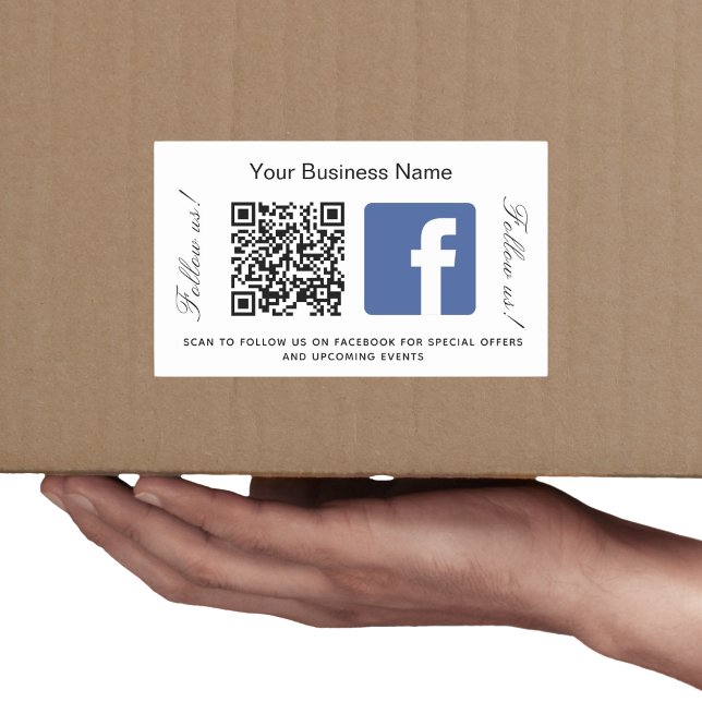 Business name qr code Facebook brand colour Sticker (Creator Uploaded)