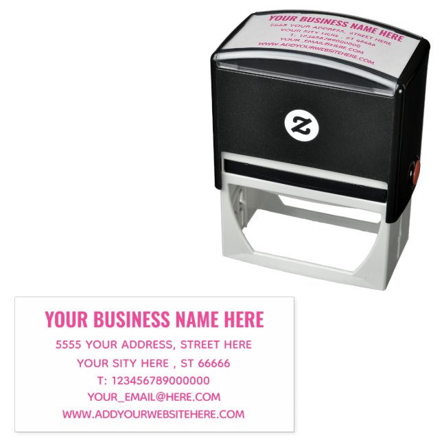 Business Name Return Address Self-inking Stamp (In Situ)
