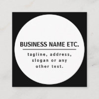 Business Name & Slogan/other text | Black & White