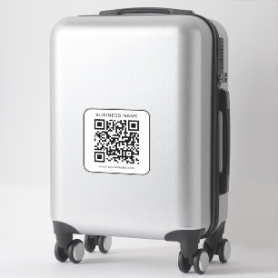 Business Name Url QR Code Template Custom Large