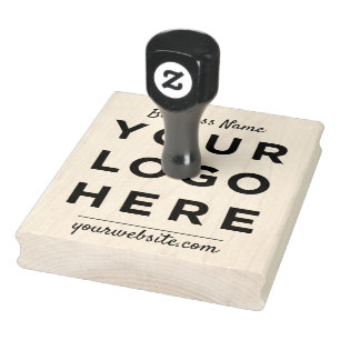 Business Name Website Custom Script Cute Logo Rubber Stamp