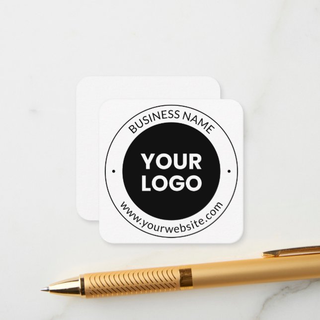 Business Name & Website or Slogan, Thank You Etc. Enclosure Card (Front/Back In Situ)