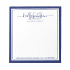 Business Navy Name | From The Desk Of Notepad