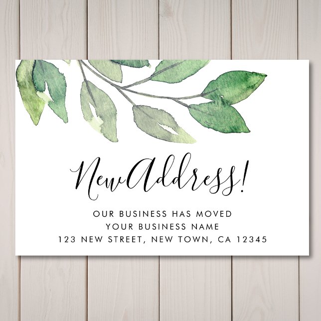 Business New Address Watercolor Poster (Creator Uploaded)