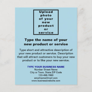 Business New Product or Service Light Blue Flyer