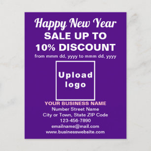 Business New Year Sale on Purple Flyer