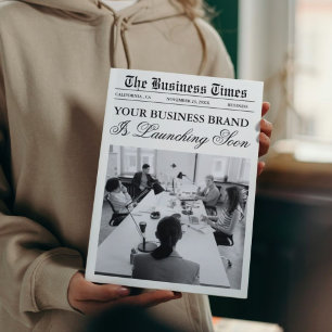 Business Newspaper Template,  Newspapaper Invitation