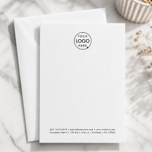 Business Note Card   Vertical 5x7 Logo Branded