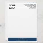 Business Office Letterhead with Logo Choose Colour<br><div class="desc">Modern Colours Design Your Business Office Letterhead with Logo - Add Your Logo - Image / Business Name - Company / Address - Contact Information - Resize and move or remove and add elements / text with customization tool. Choose favourite elements and text colours / font / size ! Good...</div>