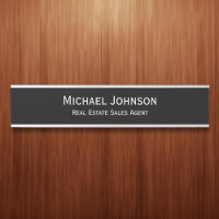 Business Office Long Name Plate Title Door Sign