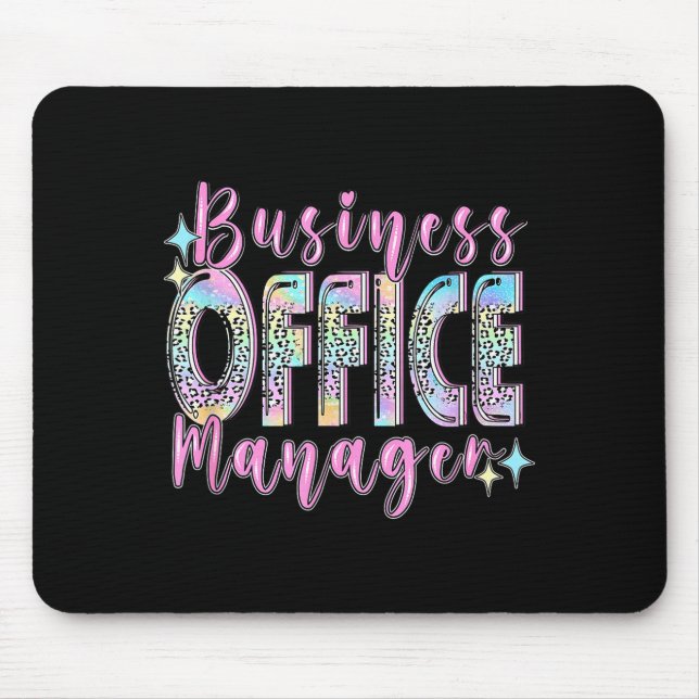 Business Office Manager Funny Front Teamwork Regio Mouse Pad (Front)