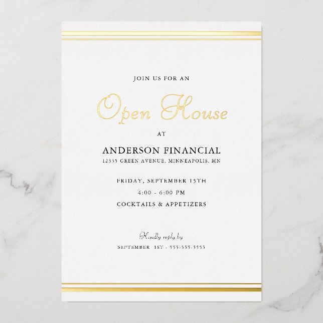 Business Open House Classic Professional Gold (Front)