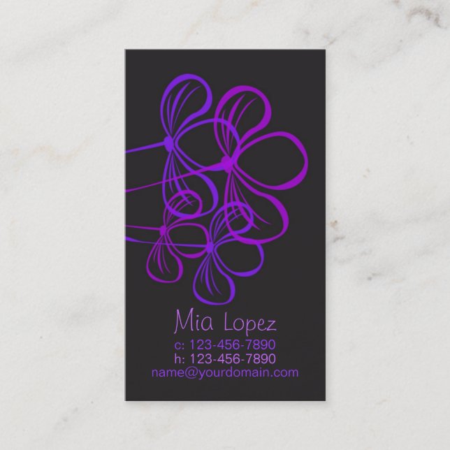 Business or Mommy Card (Front)