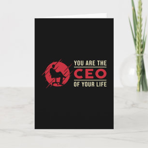 Business Owner Your Are The CEO Of Your Life Boss Card
