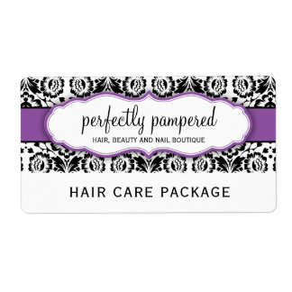 BUSINESS PACKAGING stylish damask black purple