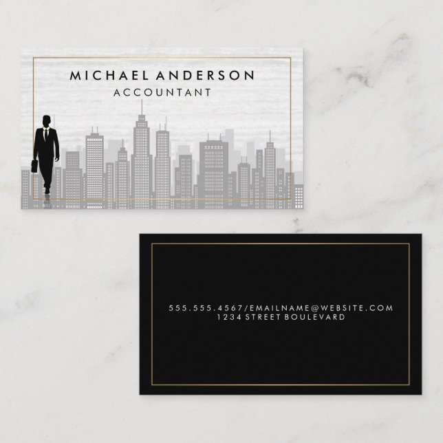 Business Person | City Card (Front/Back)