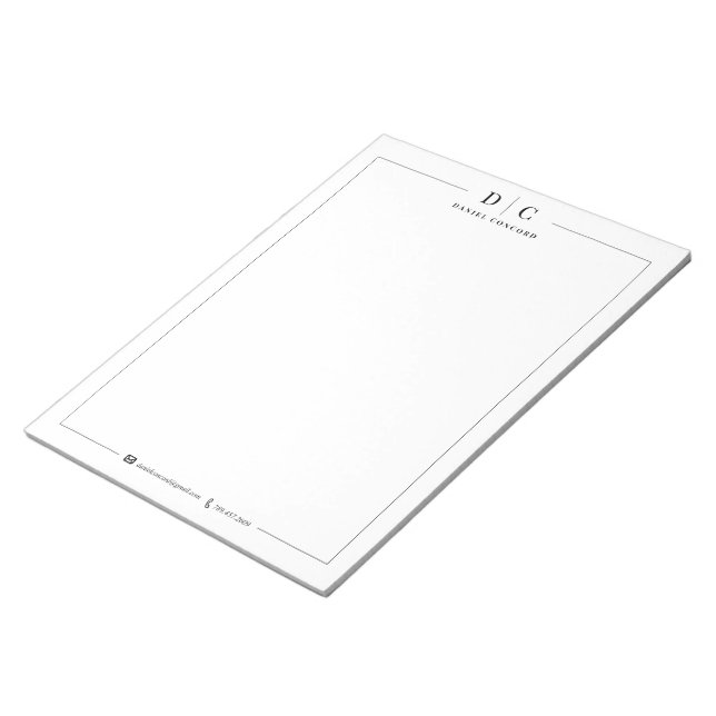 Business Personalized Notepad (Angled)