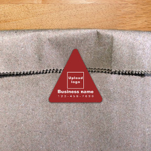 Business Phone Number on Red Triangle Sticker